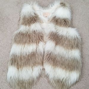 Faux fur vest
